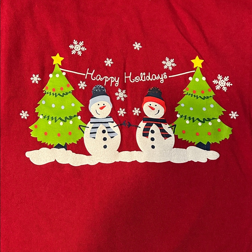 Festive Snowman Holiday Long Sleeve Shirt